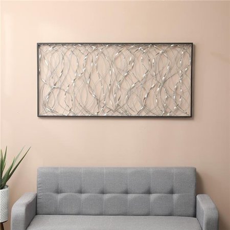 LUXEN HOME Luxen Home Metal Infinity Rectangular Wall Decor WHA781